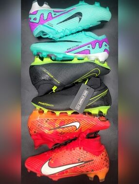 Nike Mercurial & Phantom Soccer Cleats Bundle Lot Of 3 Sz 5 Men New